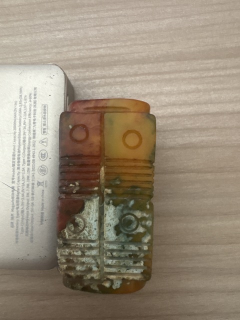 古玩玉器仿古做舊玉琮真品鑒賞圖
