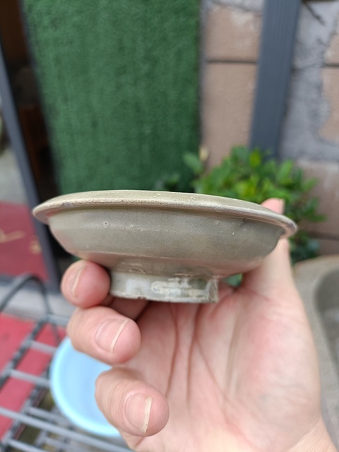 古玩陶瓷館藏級(jí)珍品五代十國(guó)青釉折沿洗拍賣，當(dāng)前價(jià)格5980元
