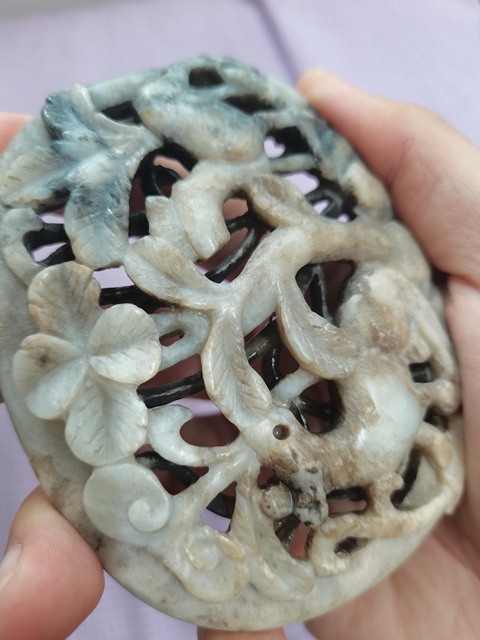 古玩玉器做舊仿遼金“秋山玉瓦”真品鑒賞圖