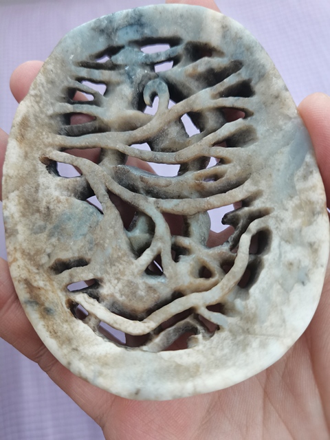 古玩玉器做舊仿遼金“秋山玉瓦”真品鑒賞圖