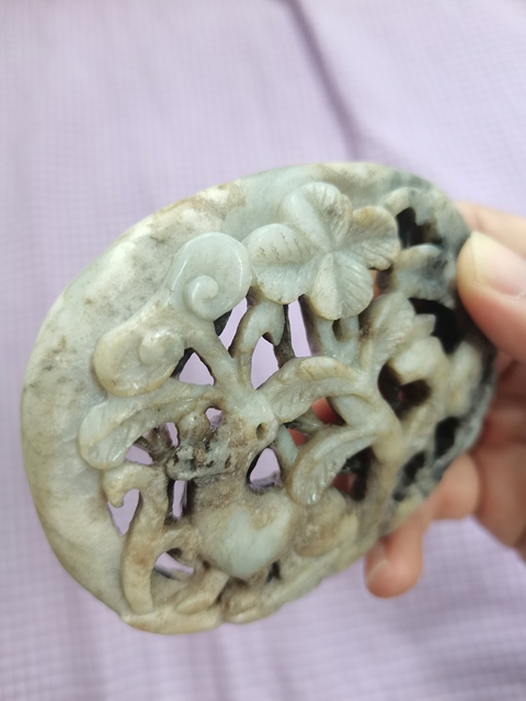 古玩玉器做舊仿遼金“秋山玉瓦”真品鑒賞圖