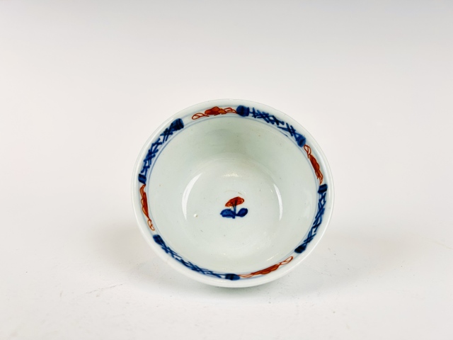 古玩陶瓷清康熙·青花礬紅花鳥杯碟拍賣，當前價格1000元