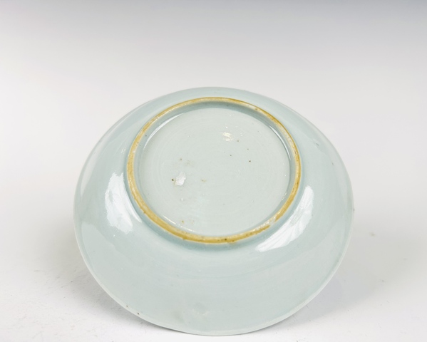 古玩陶瓷清康熙·青花礬紅花鳥杯碟拍賣，當前價格1000元