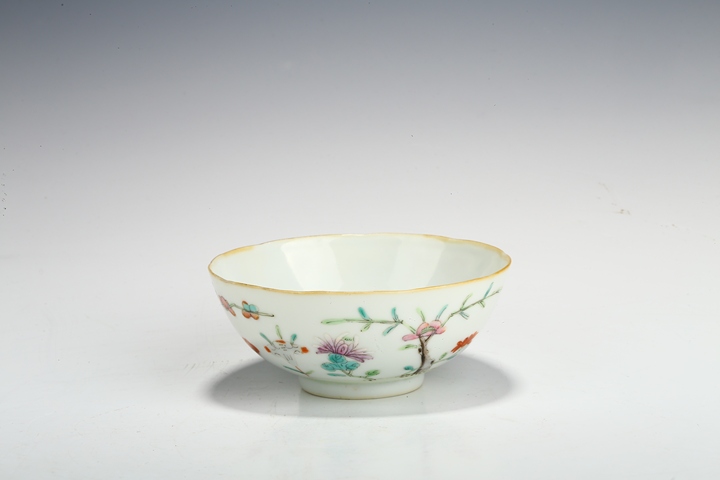 古玩陶瓷道光·十二花神粉彩茶圓拍賣，當前價格2680元