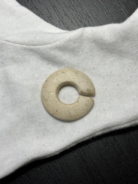 古玩玉器仿古玉玦真品鑒賞圖