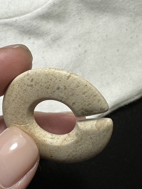 古玩玉器仿古玉玦真品鑒賞圖
