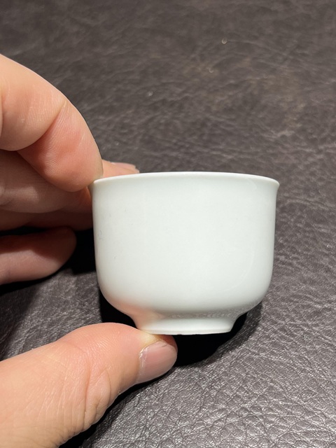 古玩陶瓷白釉杯真品鑒賞圖