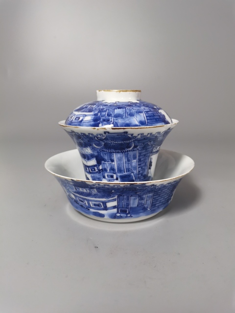 古玩陶瓷【精品】民國(guó)青花江西十景三才蓋杯拍賣,當(dāng)前價(jià)格1718元