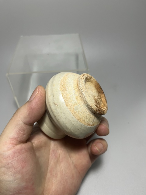 古玩陶瓷宋代青白釉水盂拍賣,當前價格0元