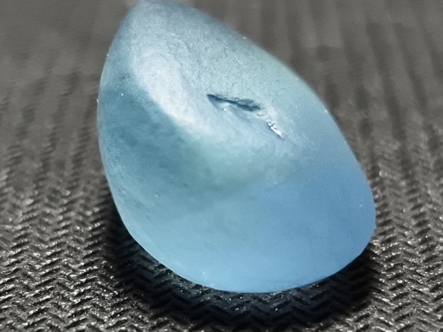 古玩玉器海藍寶石原石真品鑒賞圖