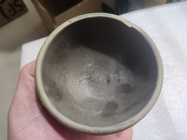 古玩陶瓷褐釉茶碗真品鑒賞圖