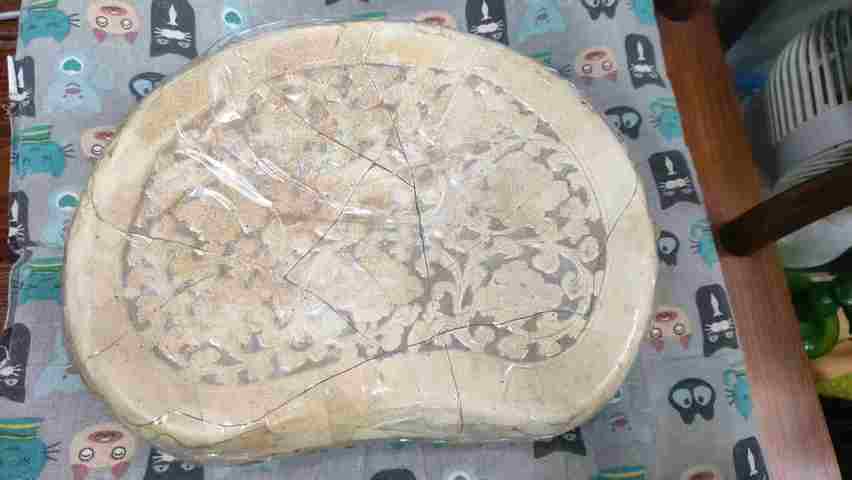 古玩陶瓷磁州窯刻花瓷枕標本真品鑒賞圖