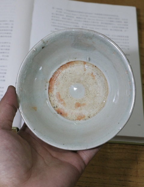 古玩陶瓷龍泉粉青釉撇口碗拍賣，當前價格420元