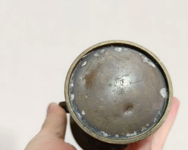 古玩陶瓷黃銅花觚拍賣,當前價格2899元