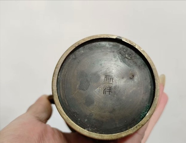 古玩陶瓷黃銅花觚拍賣,當前價格2899元