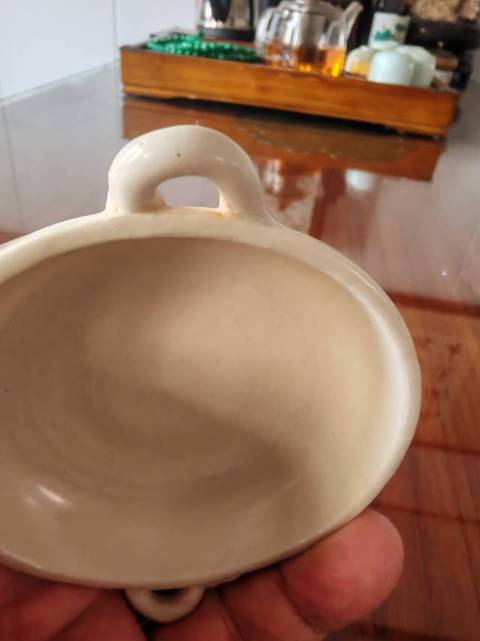古玩陶瓷唐代白釉雙耳茶具真品鑒賞圖