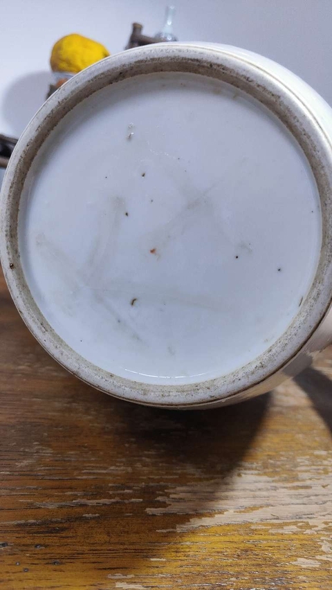 古玩陶瓷粉彩仕女人物圖冬瓜罐真品鑒賞圖