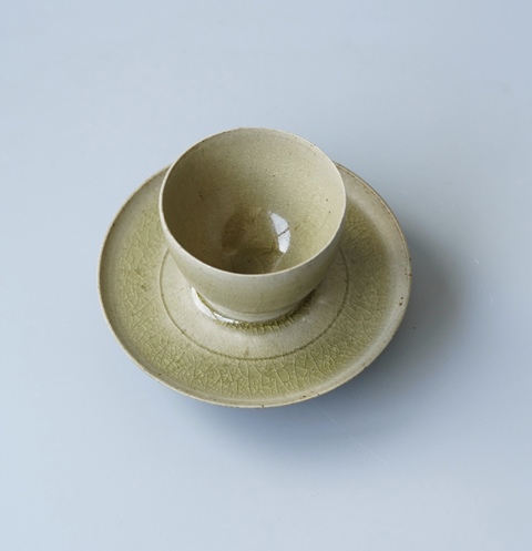 古玩陶瓷唐代相州窯杯盞一套真品鑒賞圖