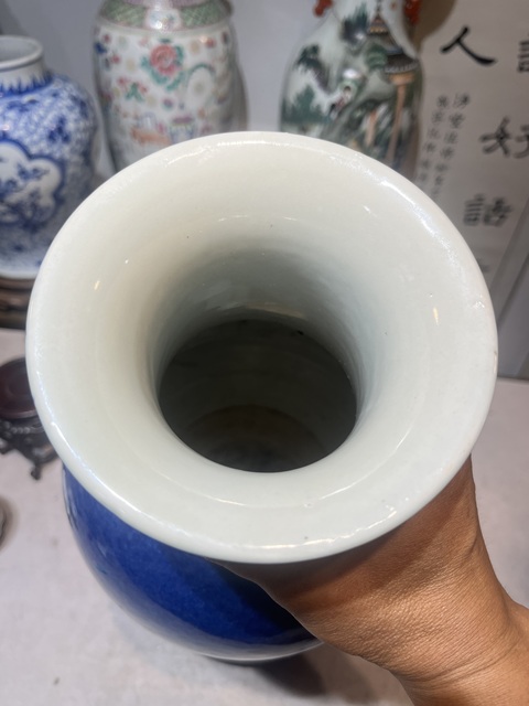 古玩陶瓷爐鈞釉觀音瓶真品鑒賞圖