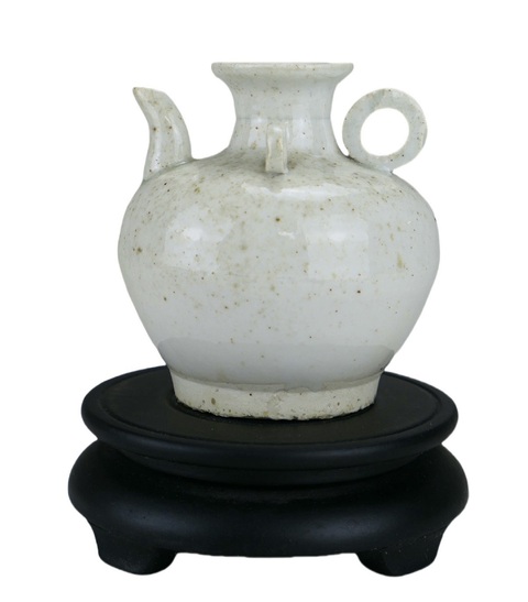古玩陶瓷白釉三系壺真品鑒賞圖