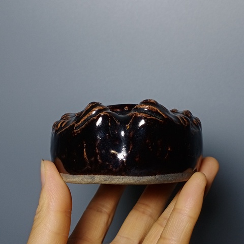 古玩陶瓷晚清?磁州窯雙魚水呈拍賣,當前價格1200元