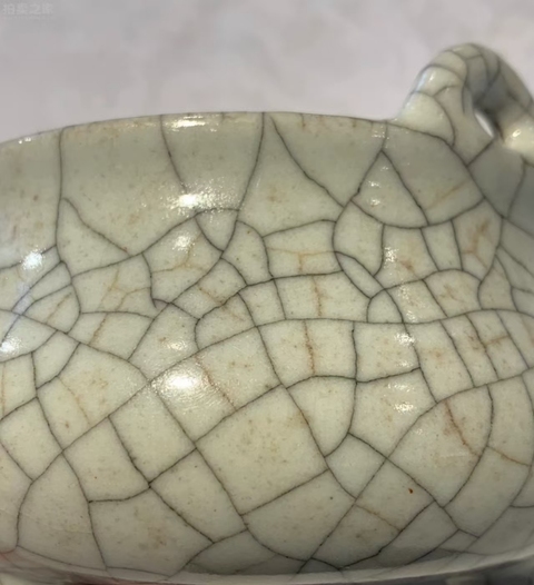 古玩陶瓷哥窯香爐真品鑒賞圖