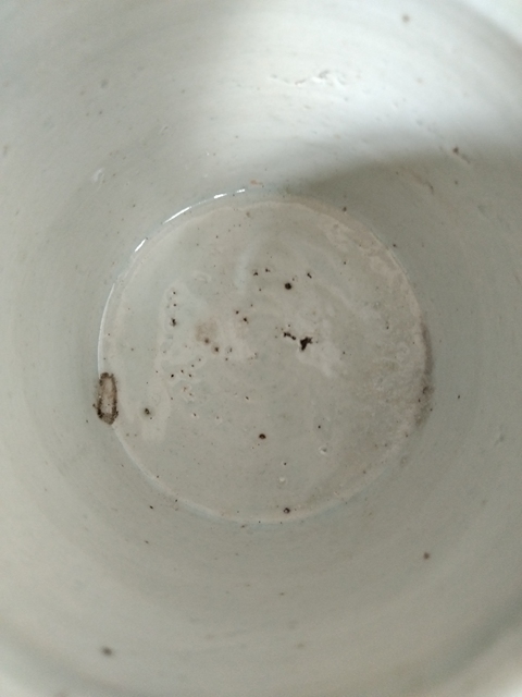 古玩陶瓷豆青釉幾何紋香爐真品鑒賞圖
