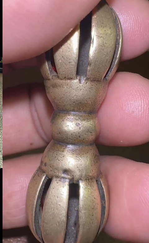 古玩銅器金剛杵真品鑒賞圖
