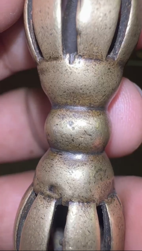 古玩銅器金剛杵真品鑒賞圖