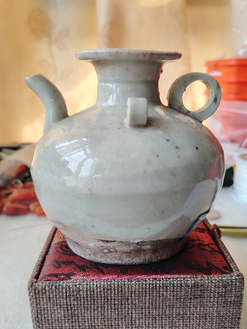 古玩陶瓷青白釉三系執壺拍賣,當前價格199元