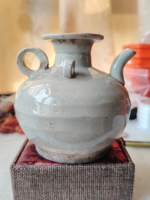 古玩陶瓷青白釉三系執壺拍賣,當前價格199元