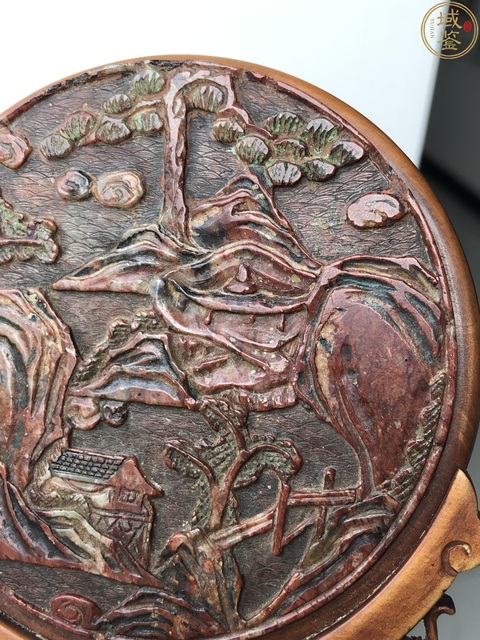 古玩陶瓷清晚·壽山石圓屏拍賣,當前價格6500元