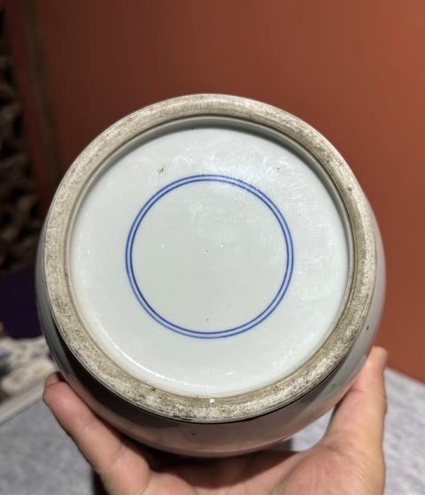 古玩陶瓷人物紋粉彩棒槌瓶真品鑒賞圖