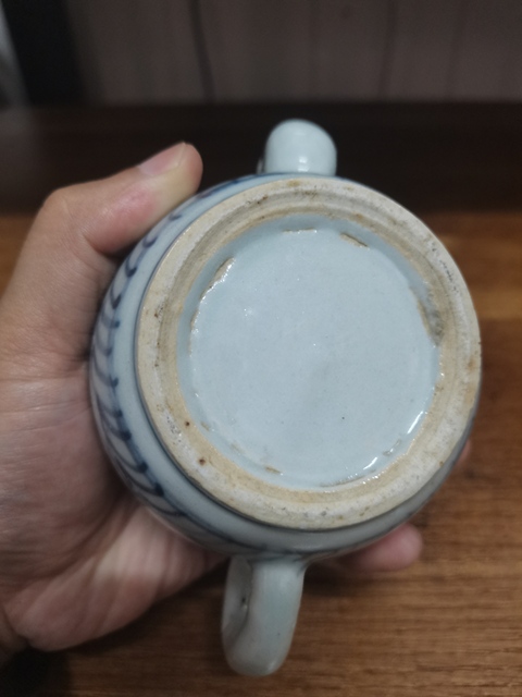 古玩陶瓷青花執壺真品鑒賞圖