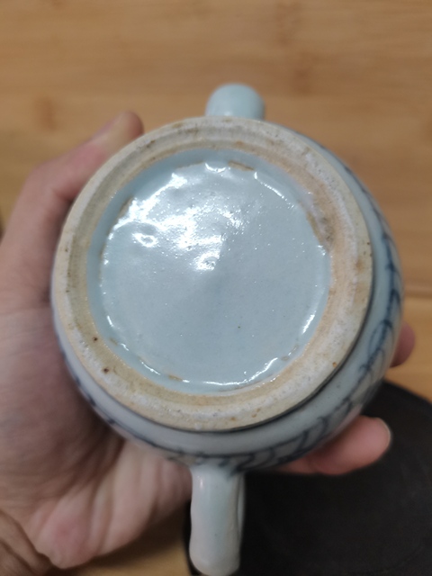 古玩陶瓷青花執壺真品鑒賞圖
