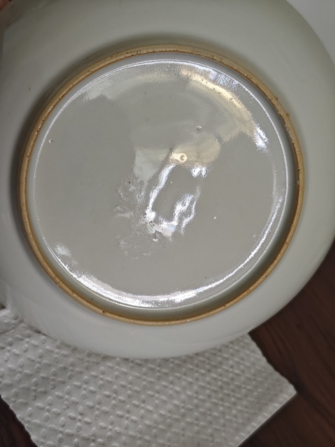 古玩陶瓷清乾隆.廣彩花卉紋盤拍賣,當前價格1900元