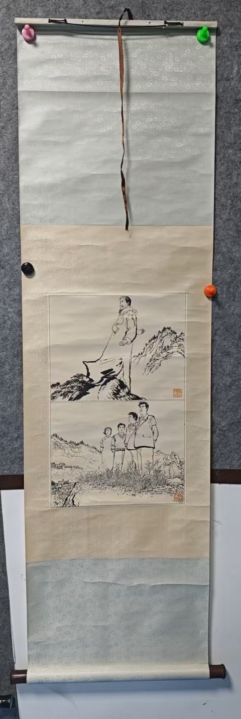 古玩字畫已故中美協(xié)理事連環(huán)畫大師顧炳鑫線描連環(huán)畫稿拍賣,當前價格12000元