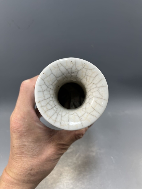 古玩陶瓷【清晚】哥釉青花花鳥紋觀音瓶【傳世佳品】【收藏珍品】拍賣,當前價格0元