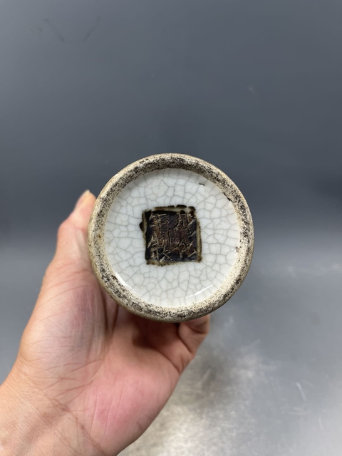 古玩陶瓷【清晚】哥釉青花花鳥紋觀音瓶【傳世佳品】【收藏珍品】拍賣,當前價格0元