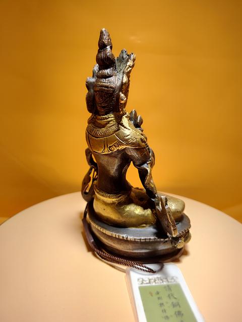 古玩銅器清代藏傳銅鎏金金剛總持佛珍品,聞德評級拍賣,當前價格48000元
