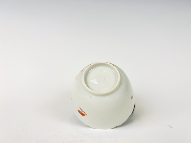 古玩陶瓷清康熙·礬紅描金花鳥杯真品鑒賞圖