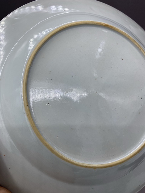 古玩陶瓷清雍正時期 吹簫引鳳故事題材粉彩折沿大盤拍賣，當前價格9777元