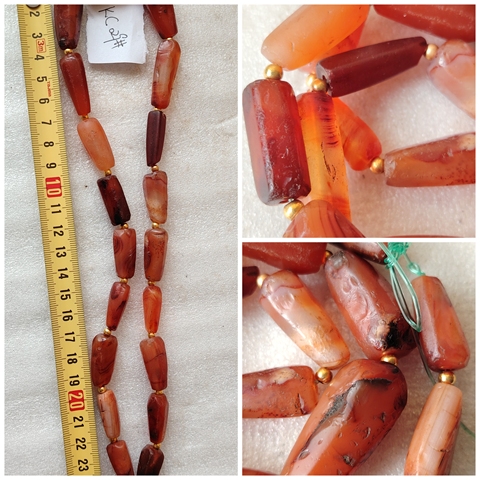 古玩玉器十八世紀·瑪瑙珠串真品鑒賞圖