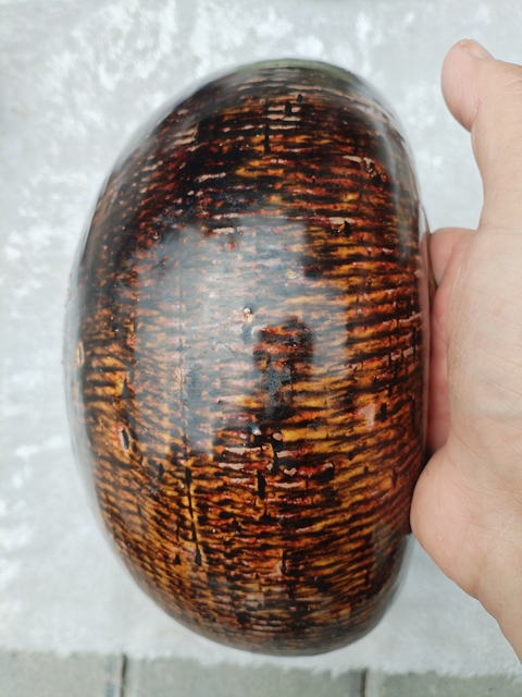 古玩陶瓷褐釉缽真品鑒賞圖
