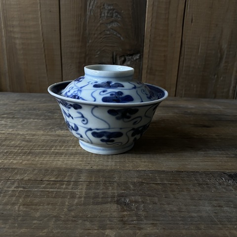 古玩陶瓷青花靈芝紋蓋碗拍賣,當(dāng)前價格1800元