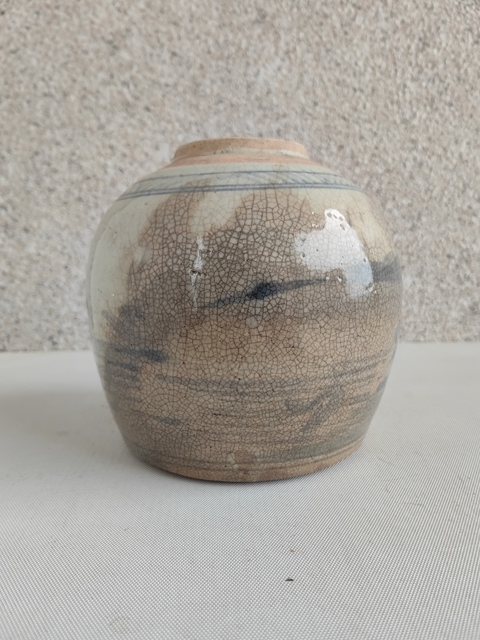 古玩陶瓷青花山水人物罐拍賣，當前價格450元