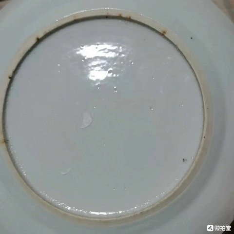 古玩陶瓷青花山水人物盤真品鑒賞圖