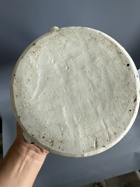 古玩陶瓷明天啟青花山水高士圖三足爐真品鑒賞圖