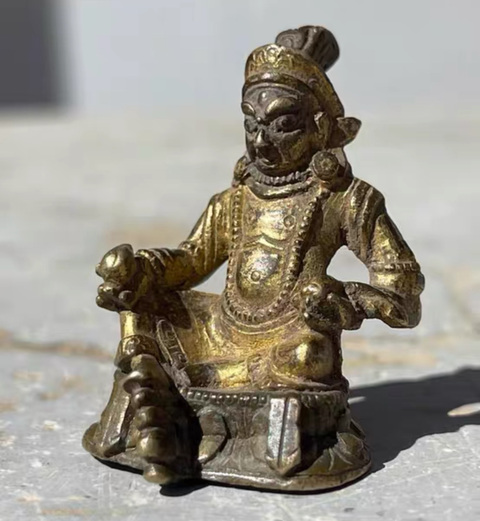 古玩銅器銅財神真品鑒賞圖