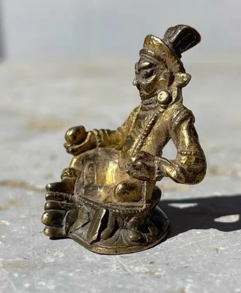 古玩銅器銅財神真品鑒賞圖